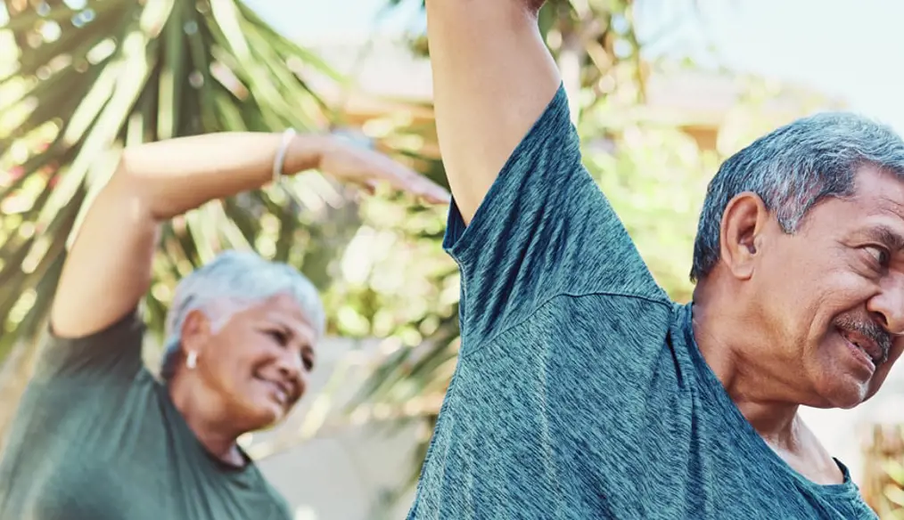 Man and Woman Exercising