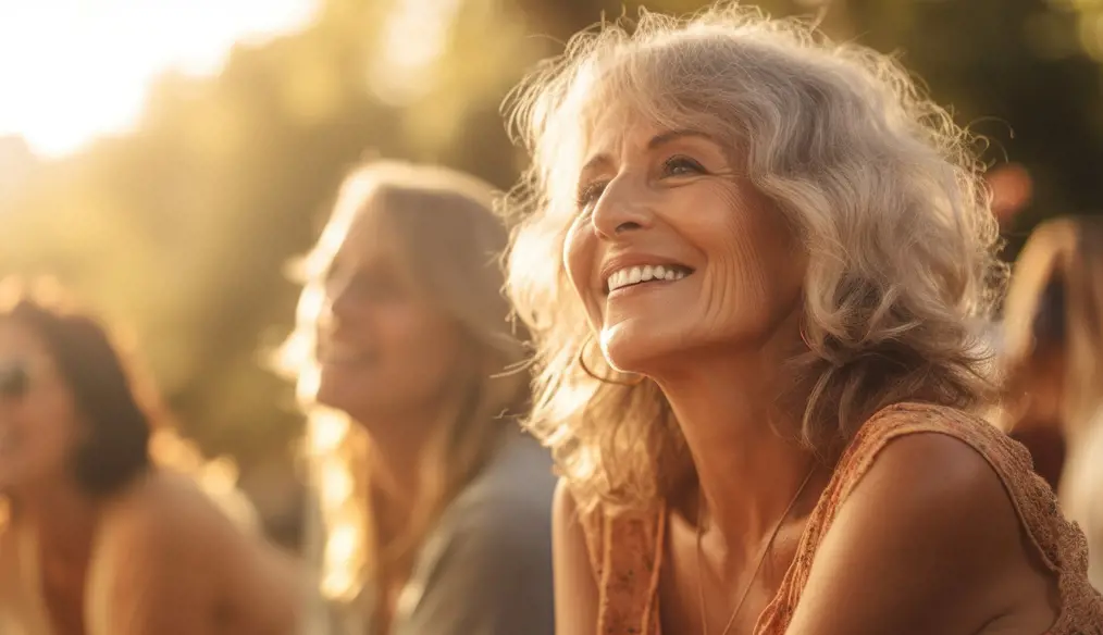 Woman smiling