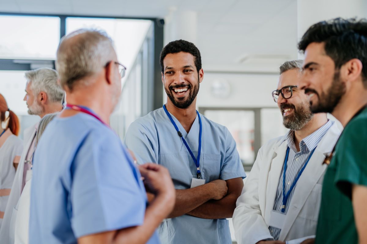 Group of doctors talking